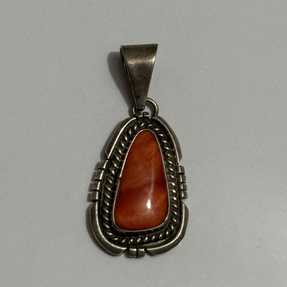 Native American Signed Spiny Pendant